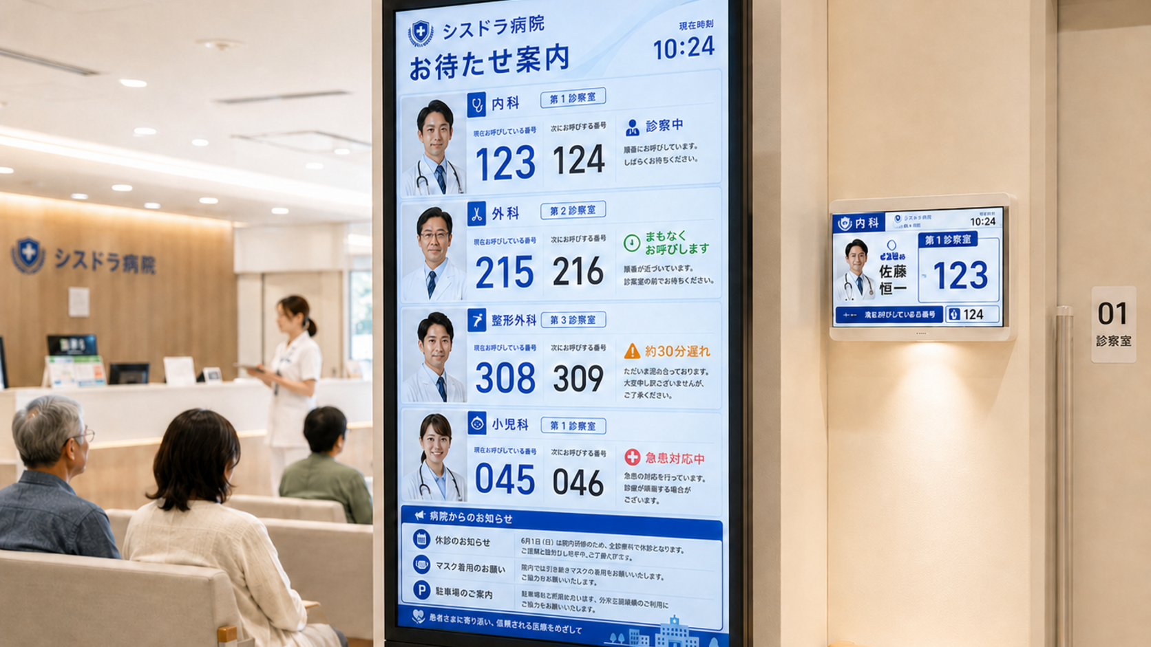 お待たせ案内PROの紹介イメージ